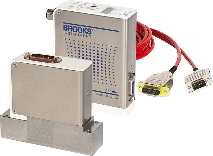 Brooks Instrument GF120xHT High-Temperature Mass Flow Controller Left View