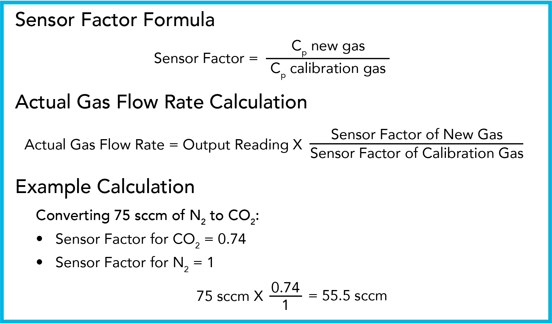 gas correction factors formula